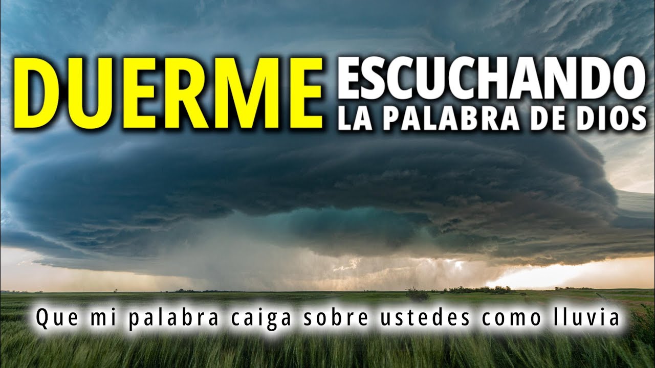 Duerme escuchando la Palabra de Dios con lluvia | +100 promesas de Dios | La Biblia en audio
