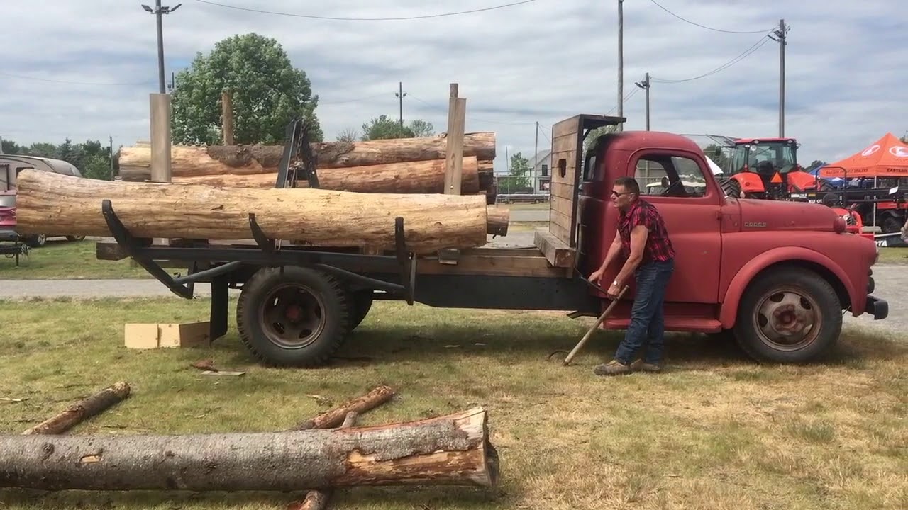 1951 Log Truck demonstration by Vernon Wheeler