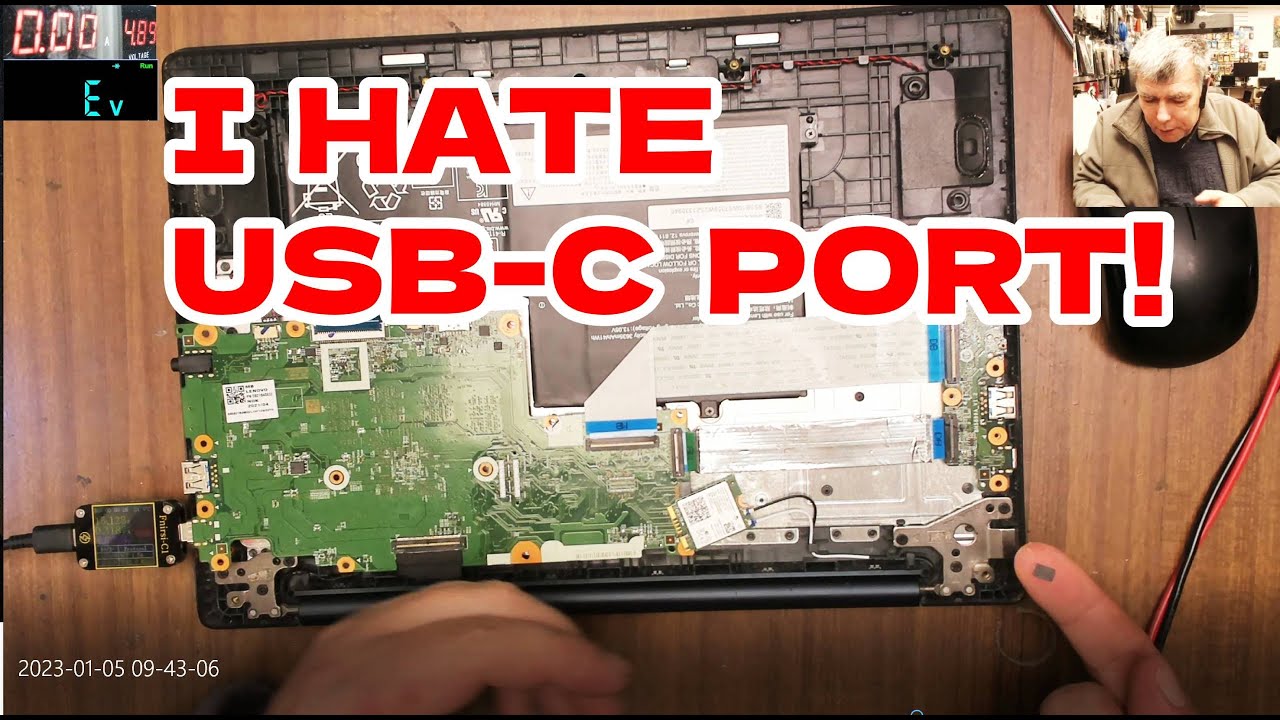 Lenovo ideapad 3 - Not charging, not coming on repair - USB Type C the worst port design ever