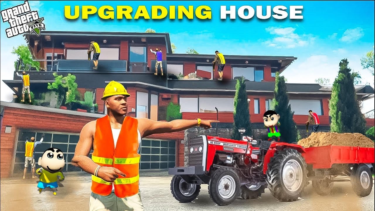 GTA 5 : Franklin Shinchan & Pinchan Ultra Premium Luxury House Upgrade GTA 5 !