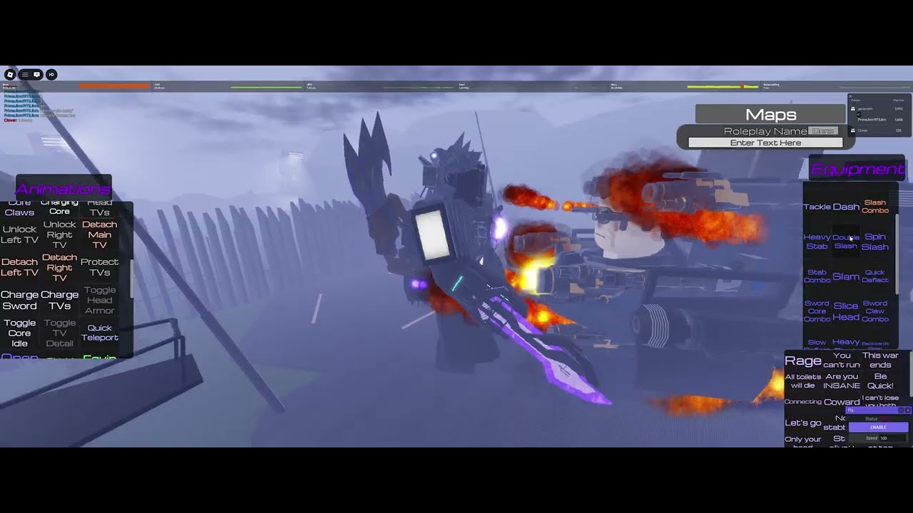 UTTVM VS GMAN In APOCALYTIC TOILET ROLEPLAY