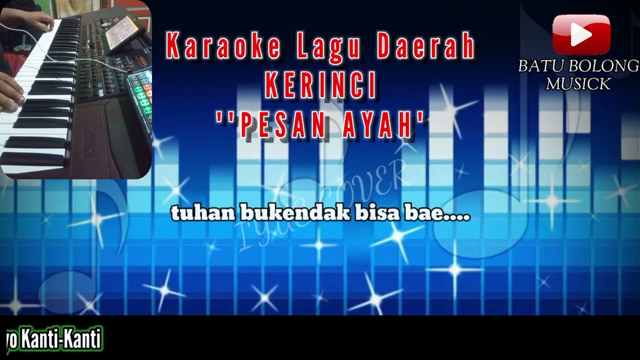 Karaoke Lagu Daerah Kerinci//PESAN AYAH//Cover