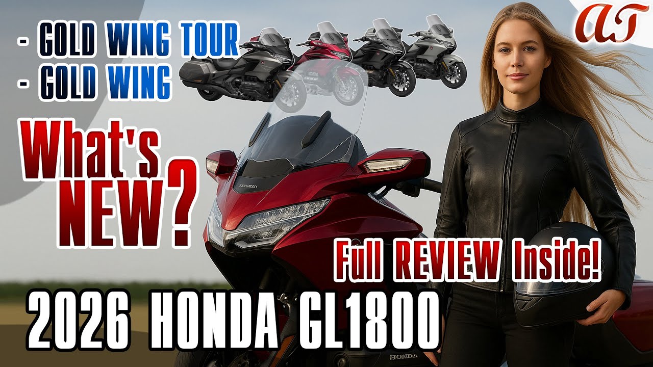HONDA GL1800 GOLD WING и GOLD WING TOUR 2026 года * Что нового? Полный обзор внутри! Характеристи...