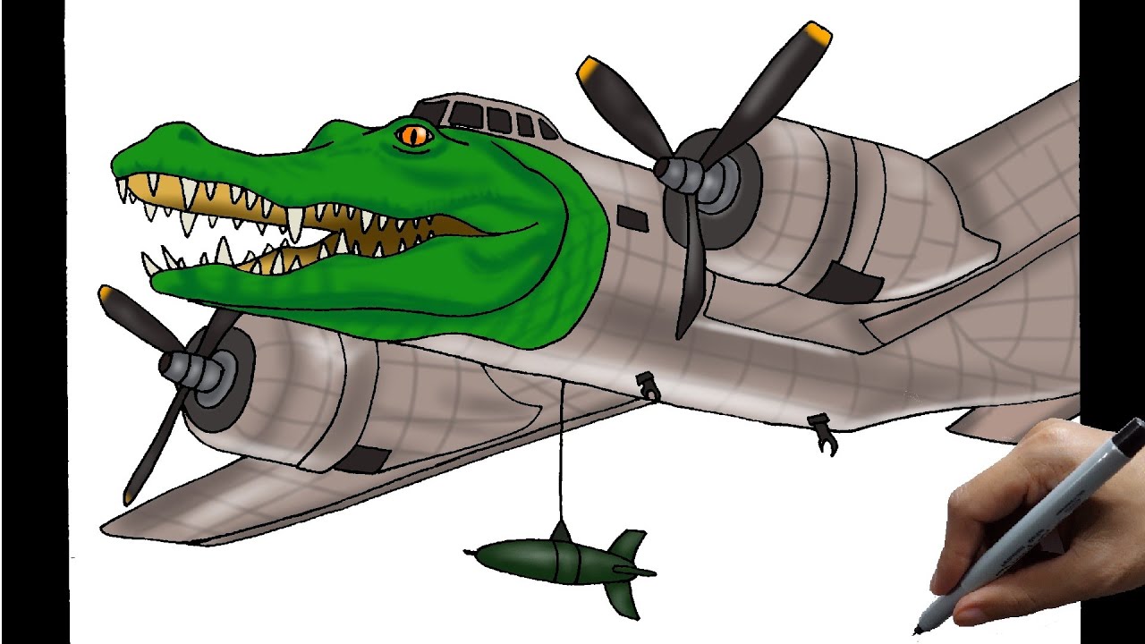 How to draw bombardino crocodilo step by step