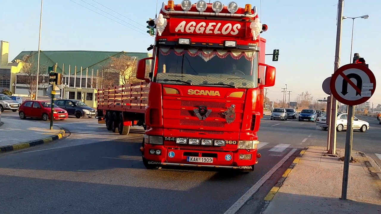 Best of Scania trucks at Larisa greece #2
