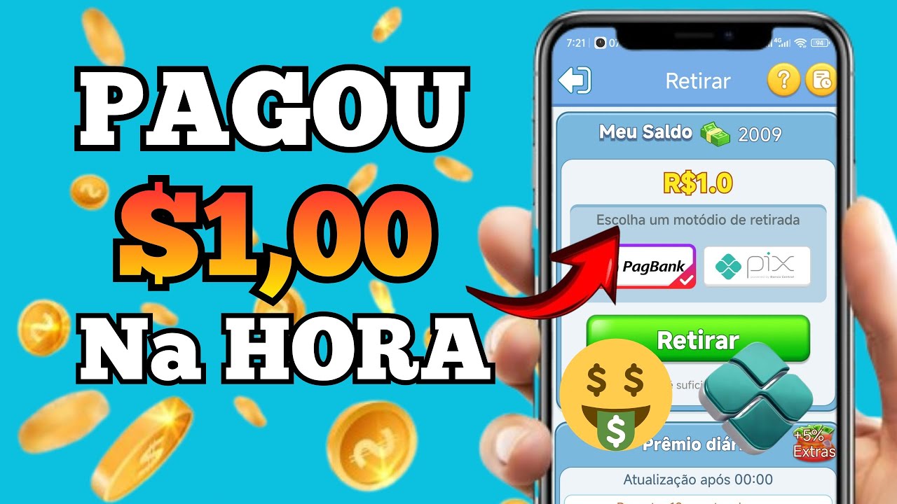 PAGOU $1,00 MUITO RAPIDO NO PIX, JOGUE E GANHE HOJE MESMO, PAGA NA HORA 🤑