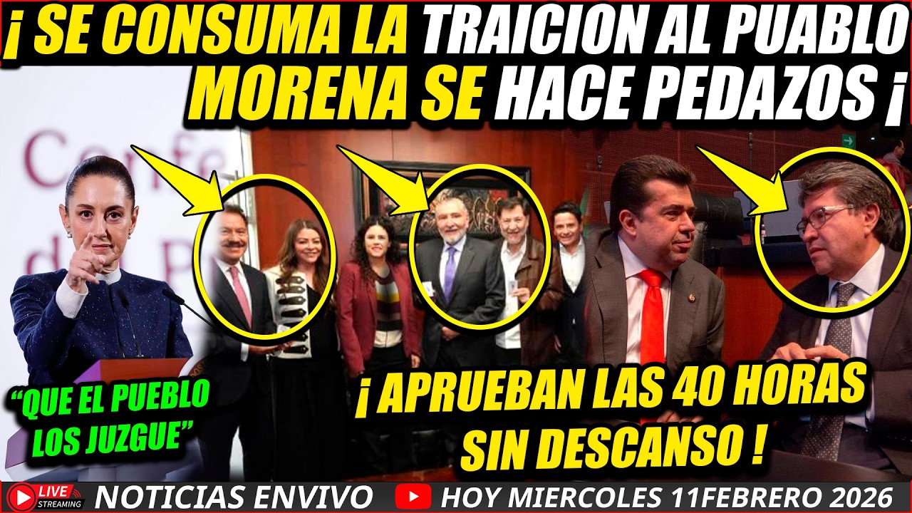 ARDE TROYA ¡ SE CONSUMA LA TRAICION AL PUEBLO ! MORENA SE HACE PEDAZIS !¡ HAY VIDEO