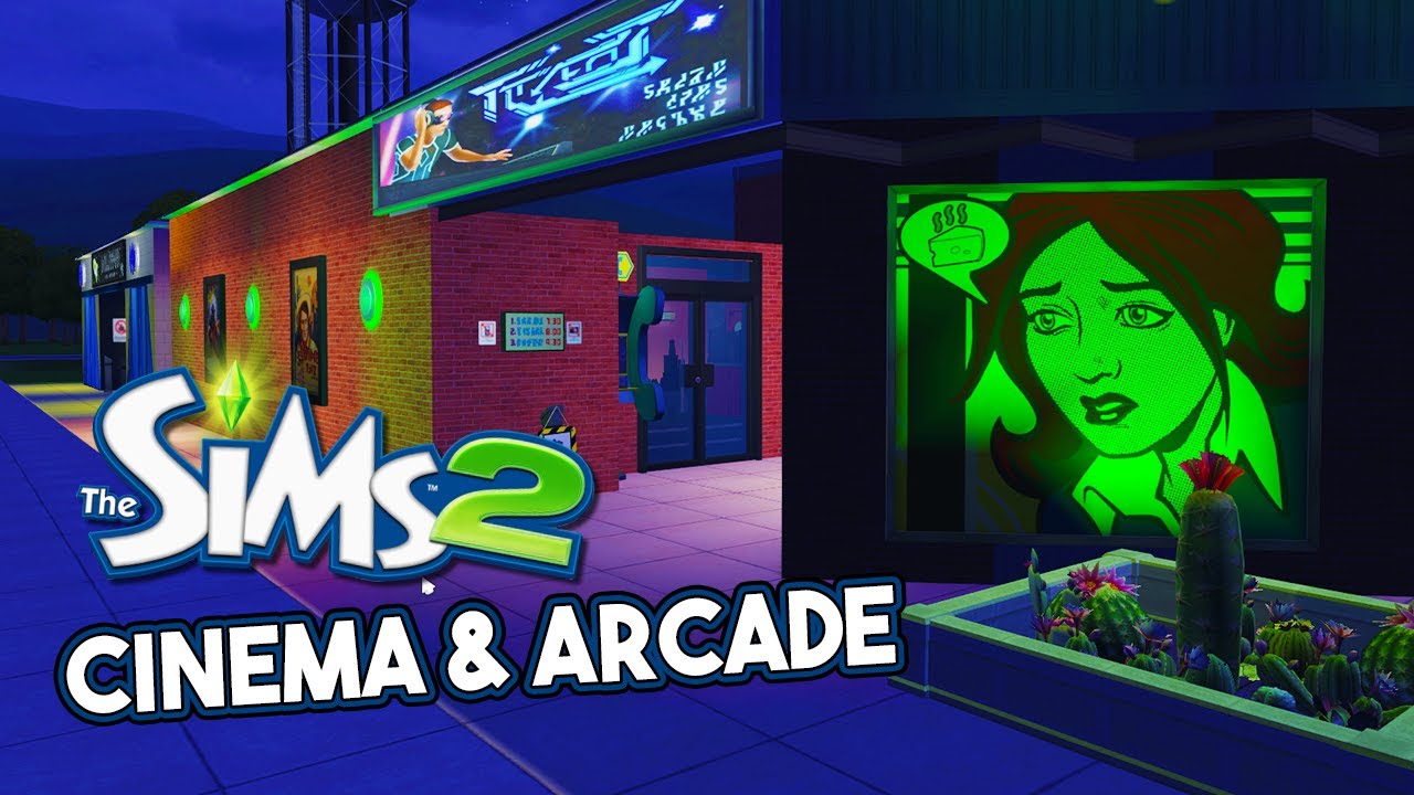 Let's Build Pleasantview an Arcade & Cinema! | The Sims 2 Strangeview