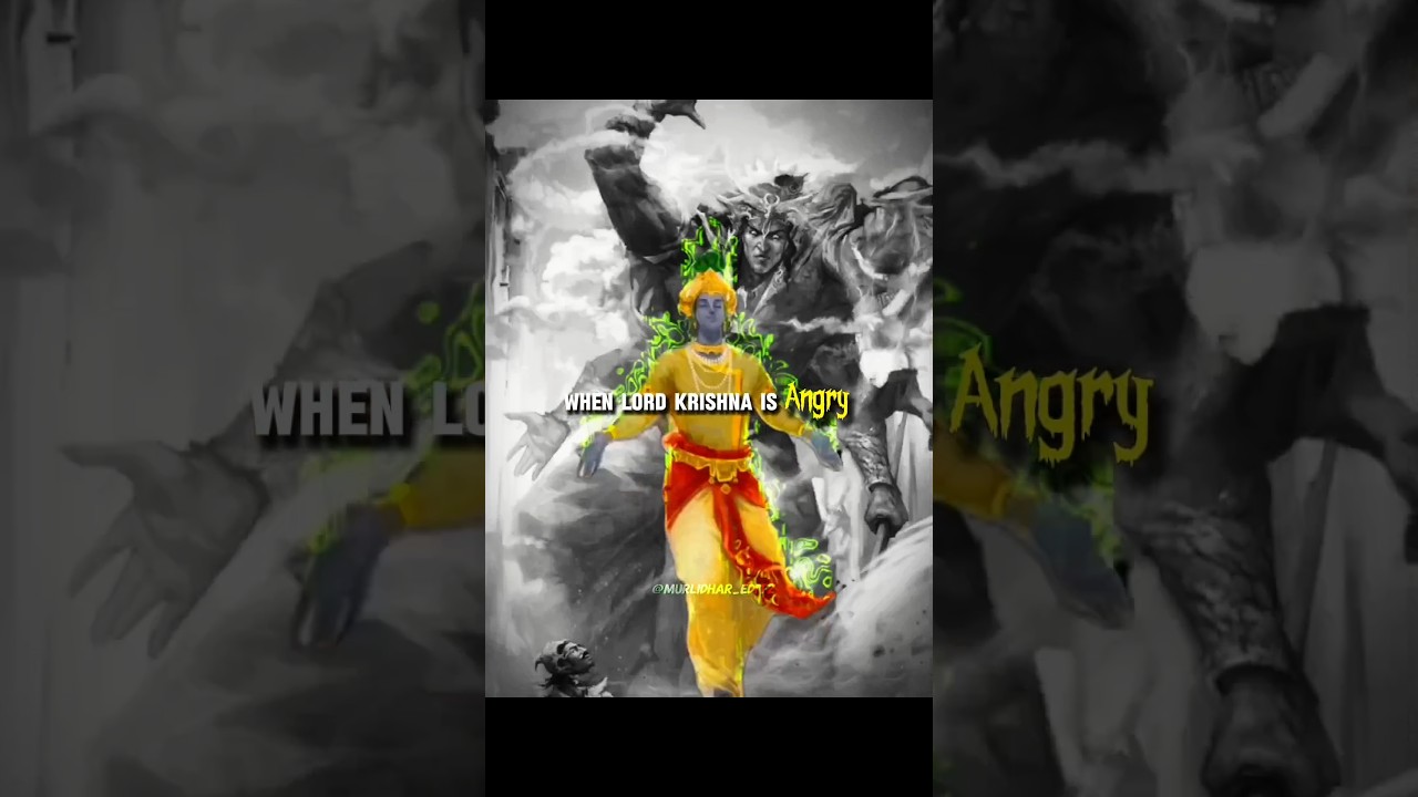 When Lord Krishna Is Angry💀✨...@Murlidhar_Editz