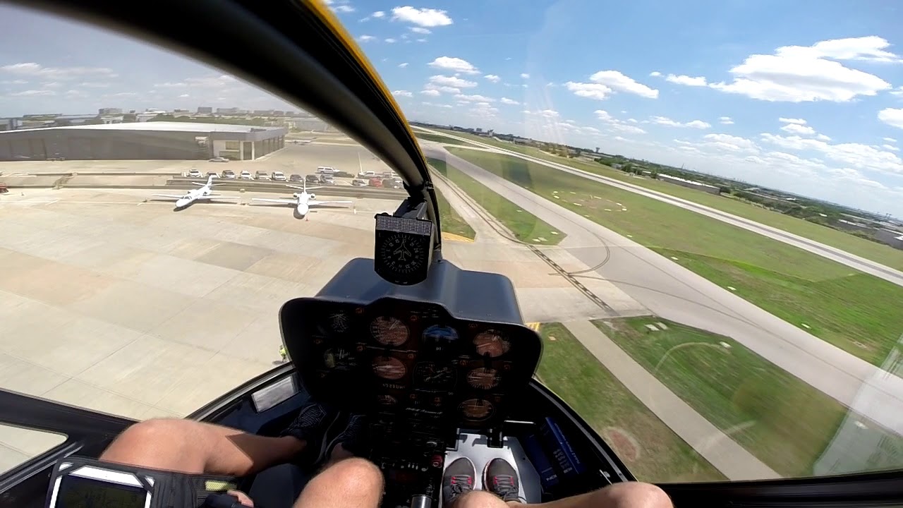 R44 Landing at Millionair FBO