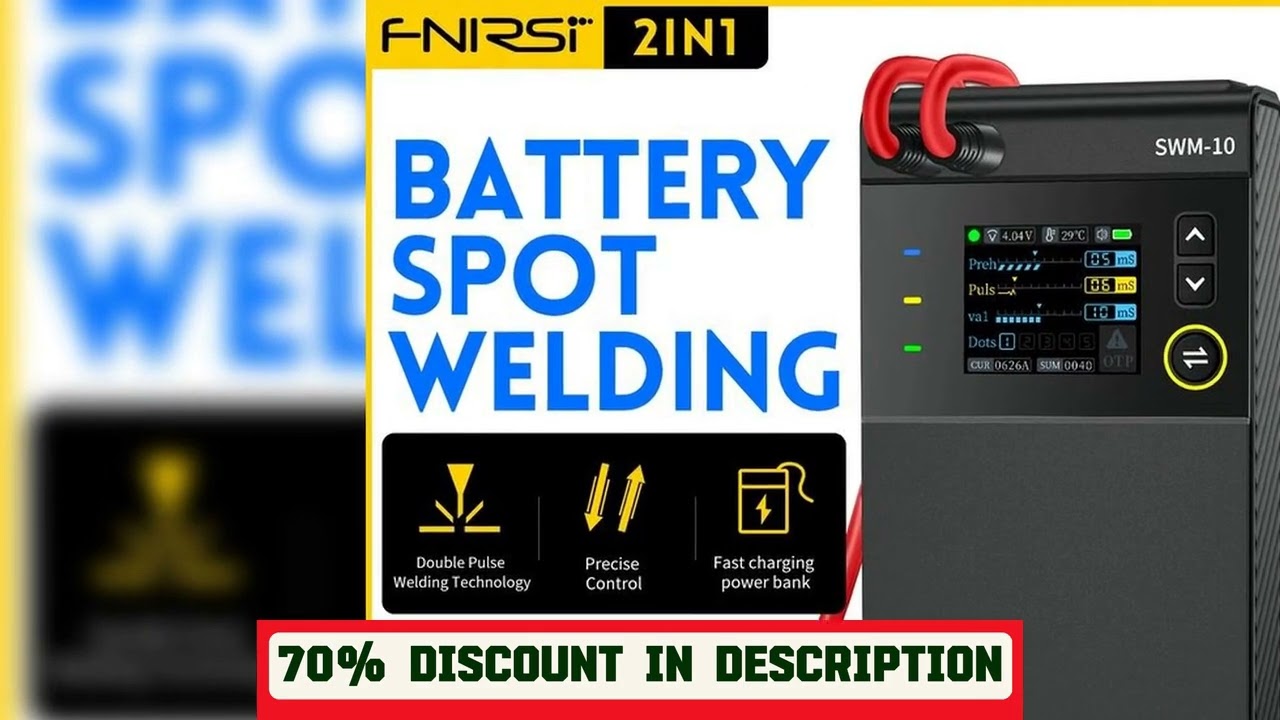 A must-have product! FNIRSI SWM-10 Portable Battery Spot Welder DIY Mini Welding Machine 18650 Bat
