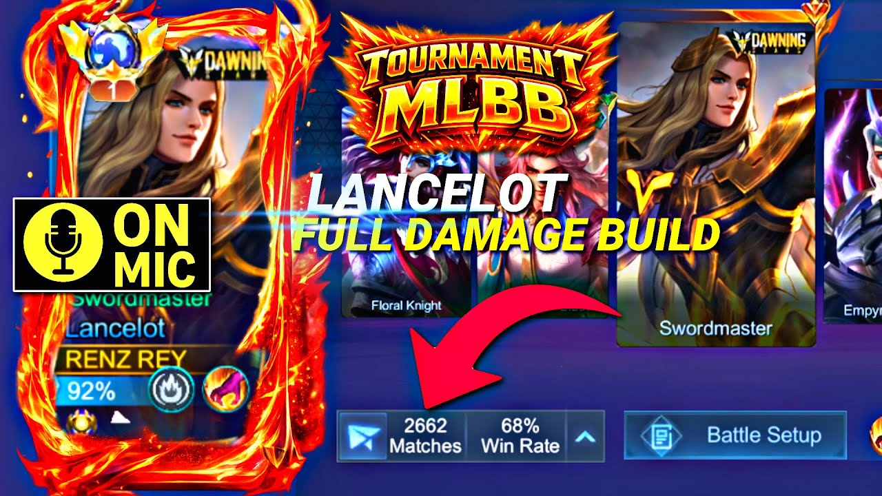 FINAL TURNAMEN TAPI AKU MALAH MEMAKAI LANCELOT BUILD FULL DAMAGE YANG SAKIT BANGET!! 🤯🔥RENZ REY