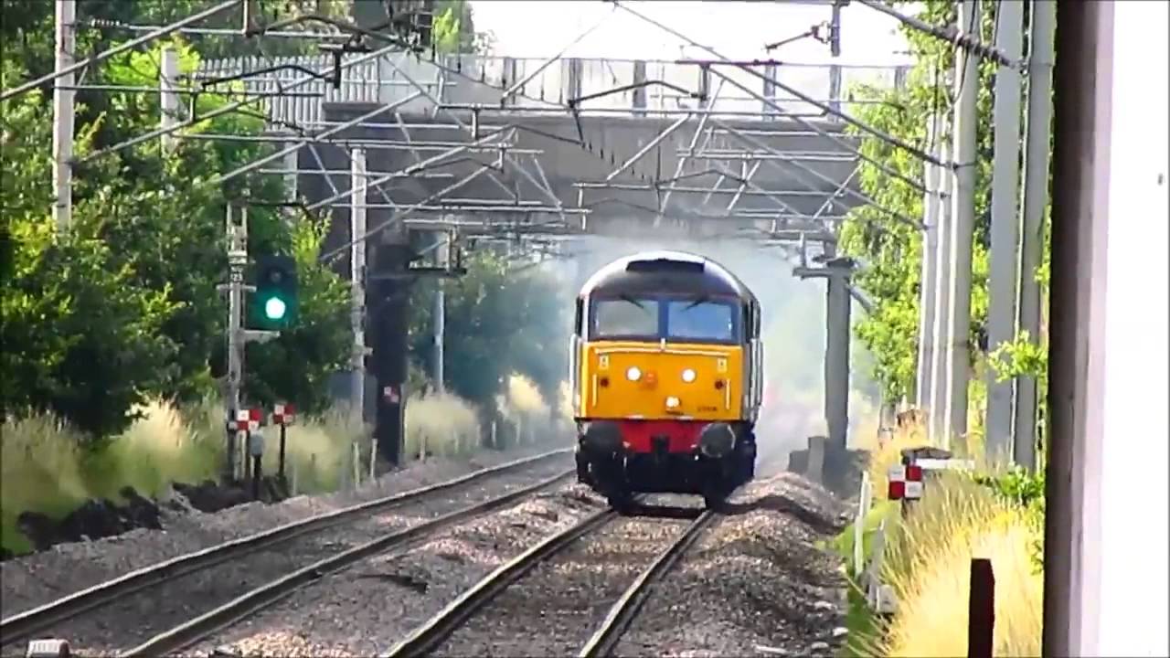 Direct Rail Services Class 57s, 57008 & 57009 Passing Winsford on 0K27