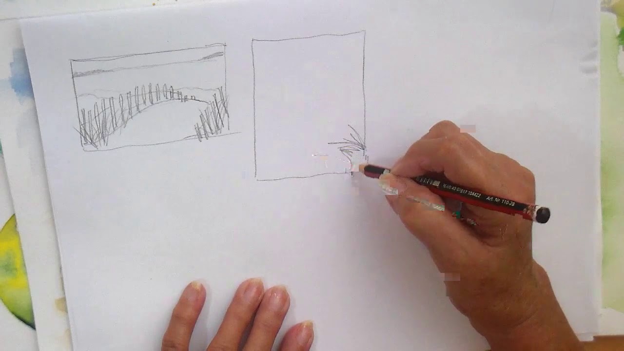 Thumbnail sketches can help you plan an eye catching composition.