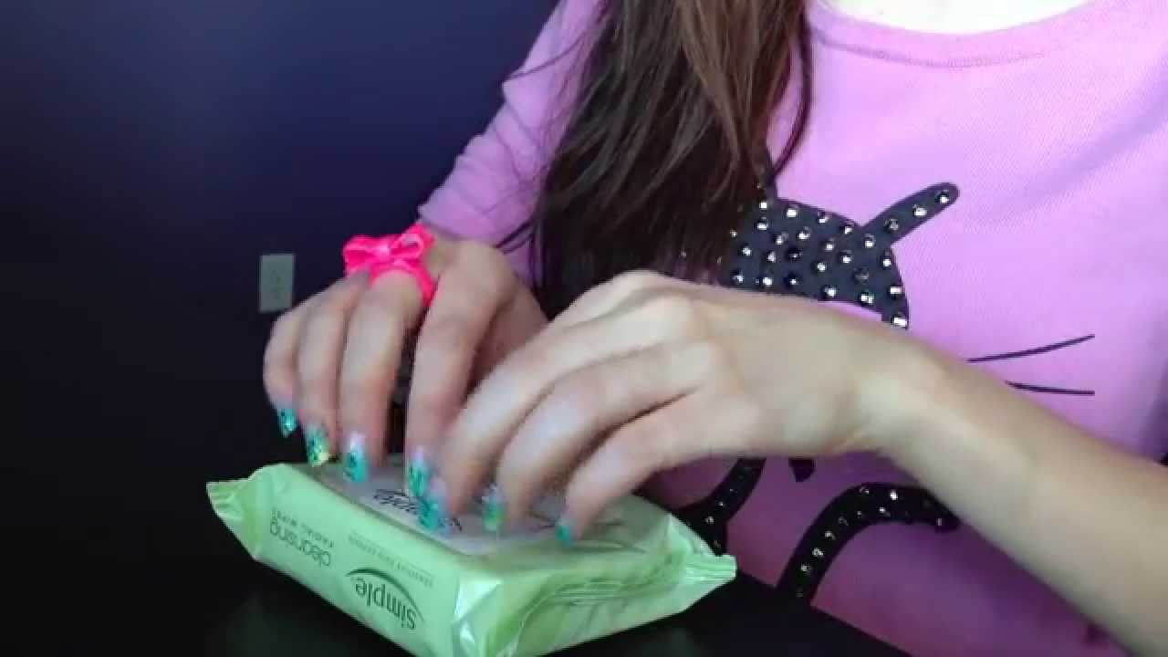 ASMR tapping , scratching and crinkle sounds