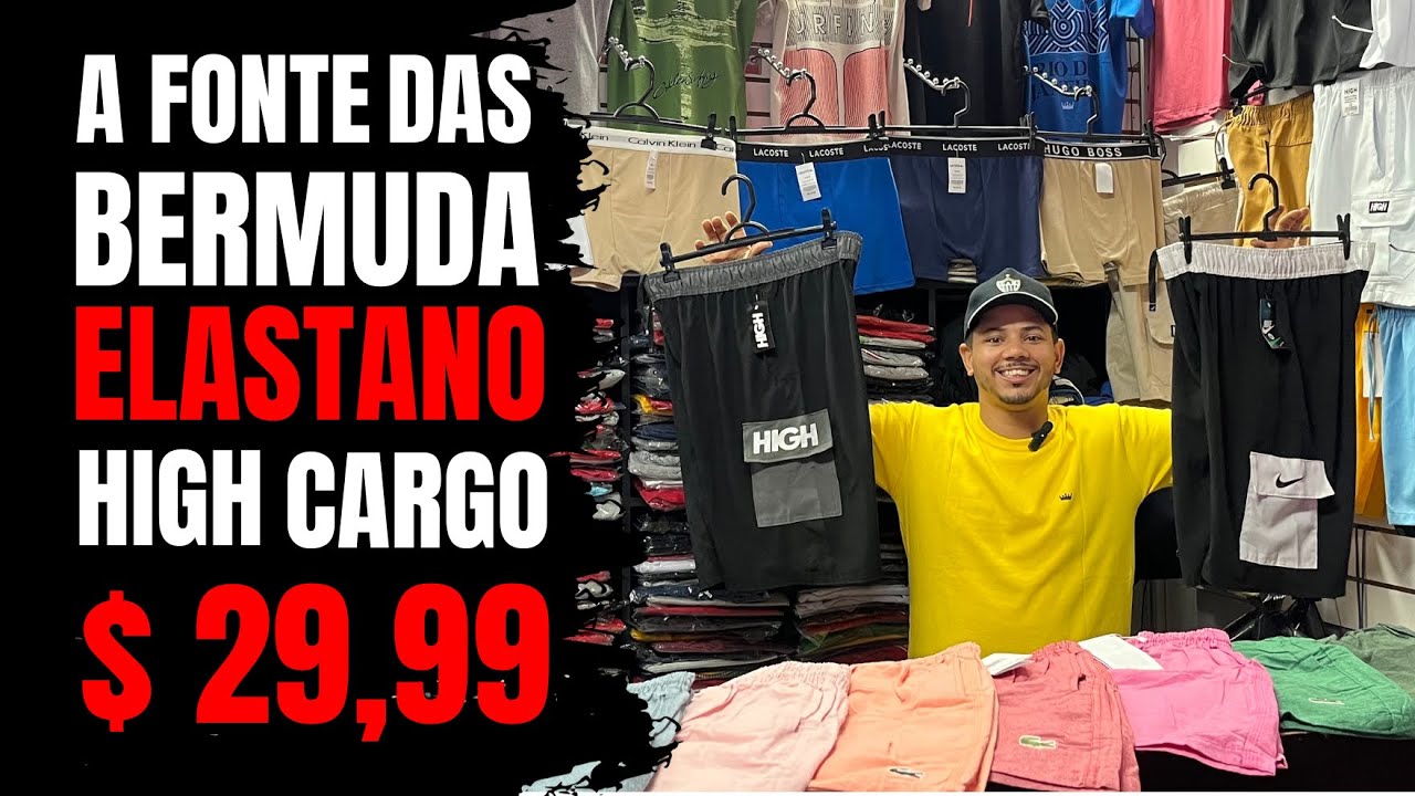 A MELHOR FONTE DE BERMUDAS NO ATACADO | BERMUDA ELASTANO, CARGO, TACTEL, SARJA