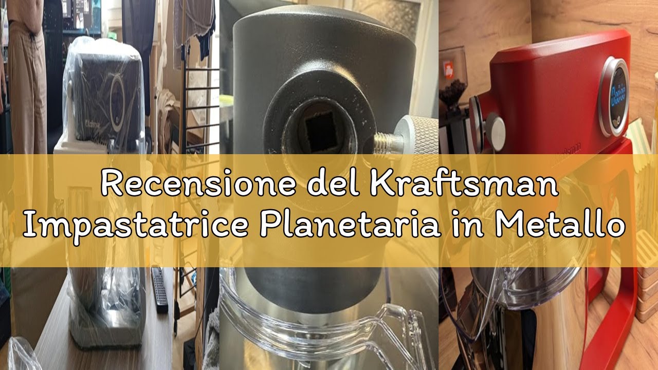 Recensione del Kraftsman Impastatrice Planetaria in Metallo Solido – Planetaria Professionale da 5L