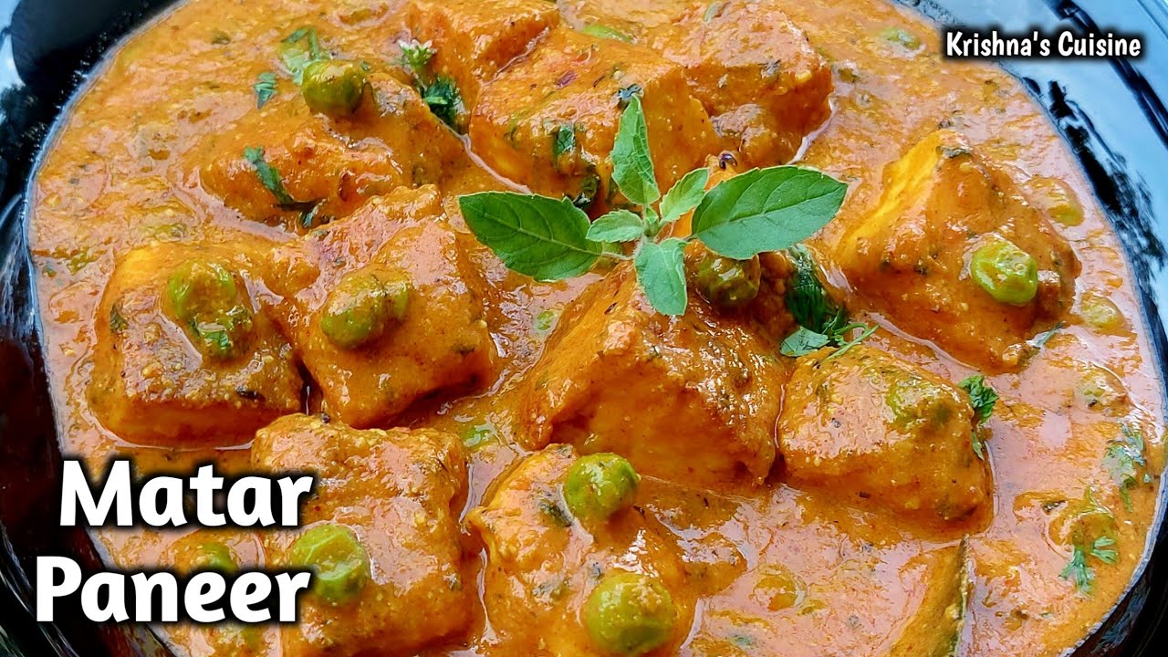 How To Make Matar Paneer || Matar Paneer Recipe || Iskcon Prasad || Krishna's Cuisine #matarpaneer