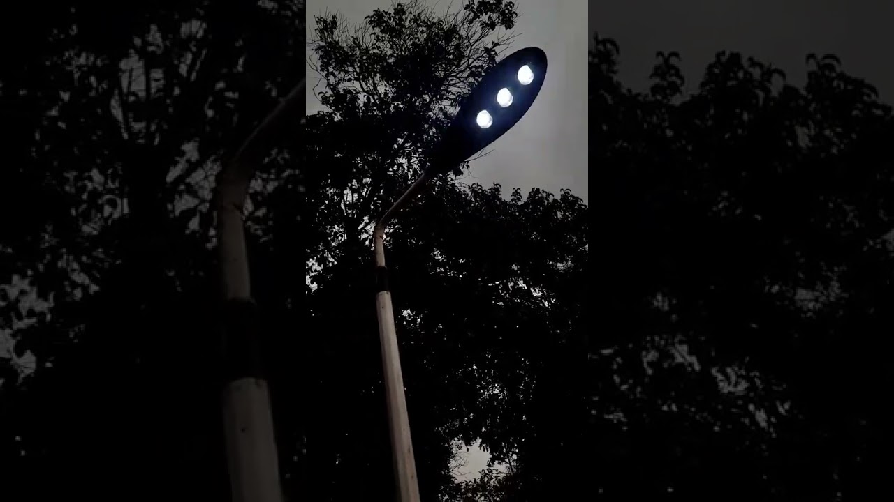 Rainy Twilight: Streets Glowing Under the Lamp&rsquo;s Light #RainyNight #StreetLamps #RainAmbiance