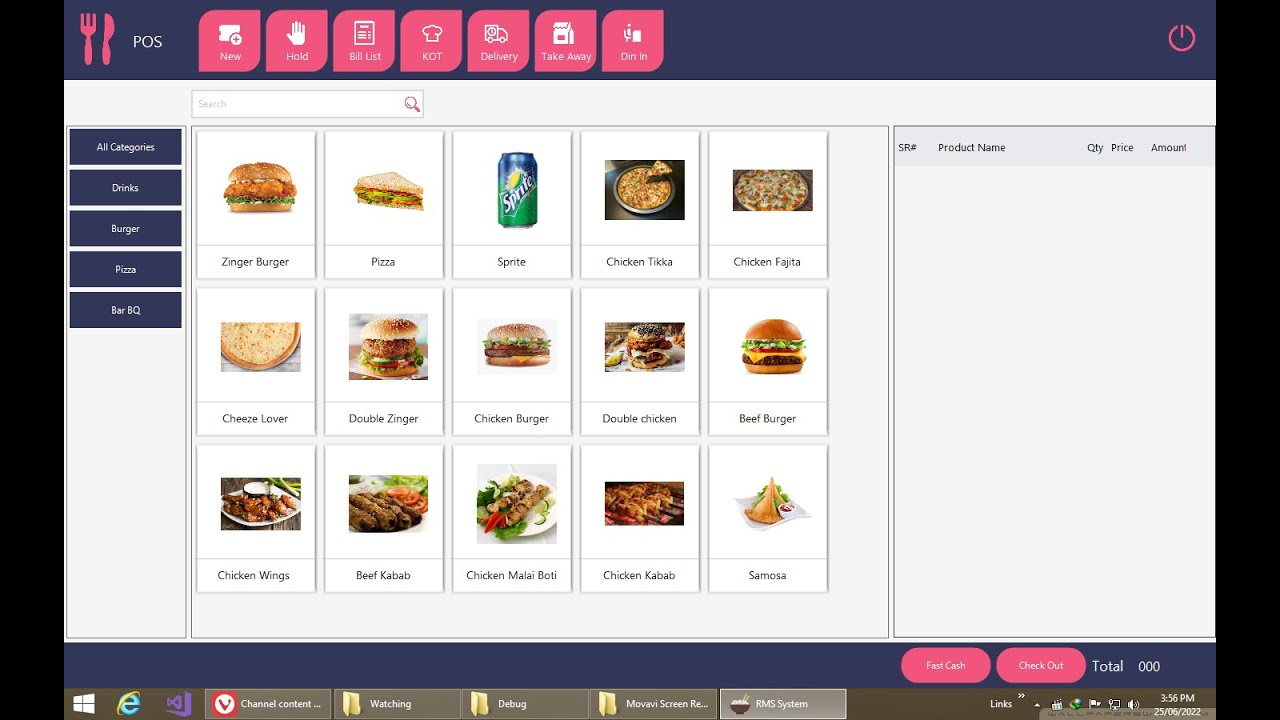 Restaurant Management System using C# and SQL Server