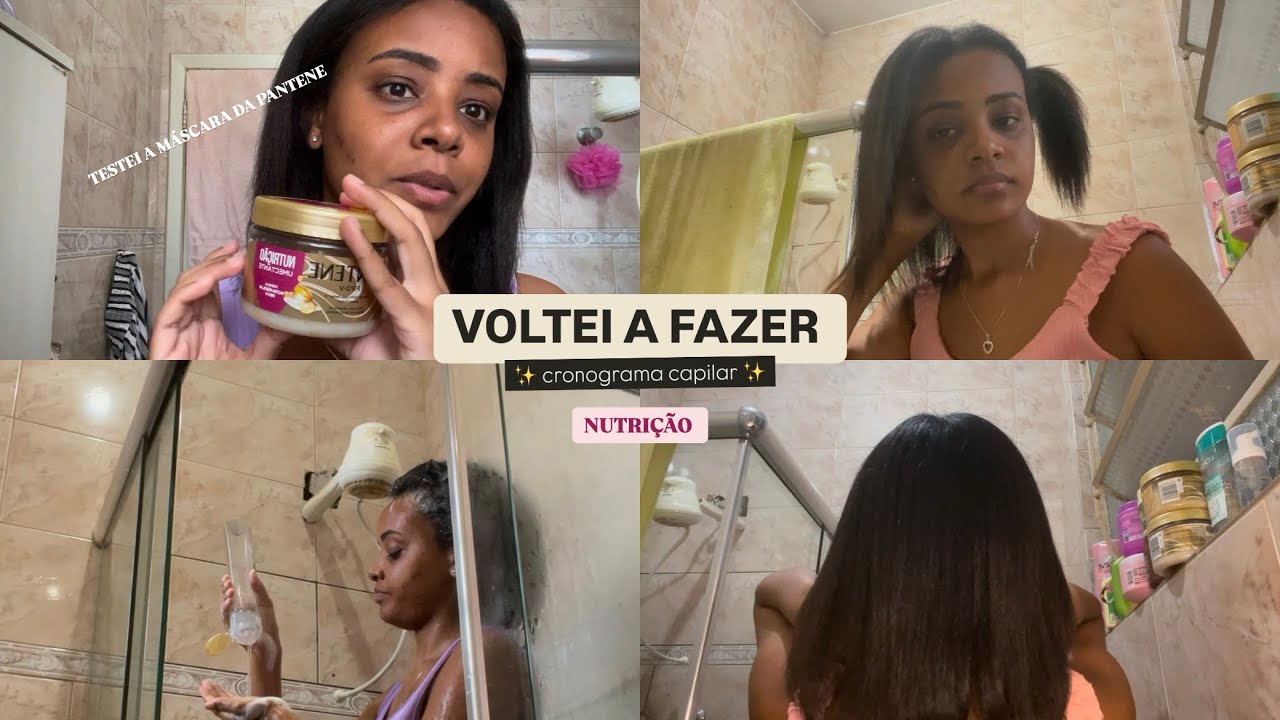 CUIDADOS COM O MEU CRESPO ALISADO 4c | testei a máscara de nutrição da Pantene ✨🧴🧖‍♀️🫧