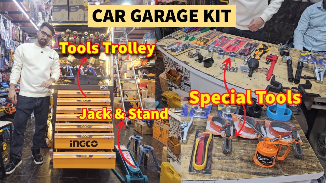 CAR GARAGE KIT WITH TROLLEY  WITH PRICE | INCCO | PREMIUM WORKSHOP KIT | UNBOXING  | KINGTOOLS |