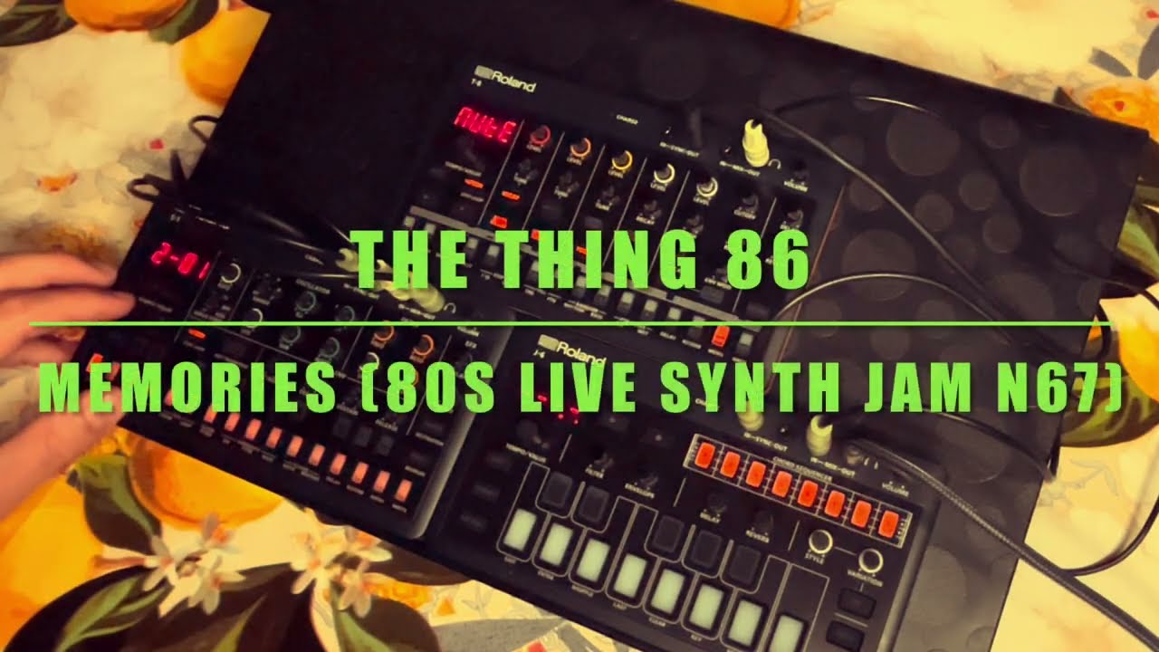 Memories (80s live synth jam n67) roland aira t8, roland aira s1, roland aira j6