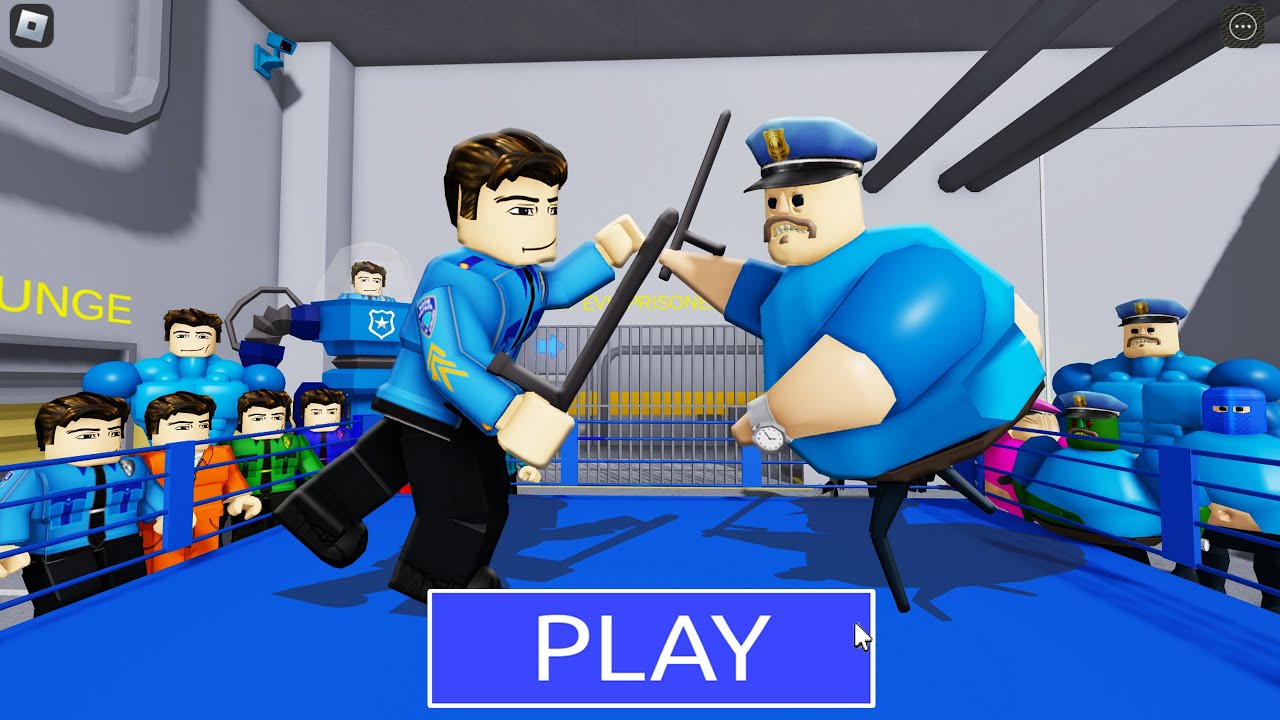ROBLOX COP Team vs BARRY Team in BARRY'S PRISON RUN! New Scary Obby (#Roblox)