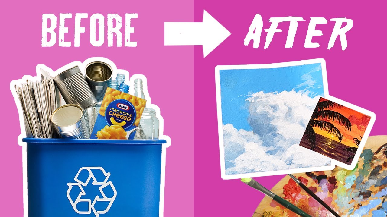 TRASH into ART! - Cheap Quarantine Art Hack