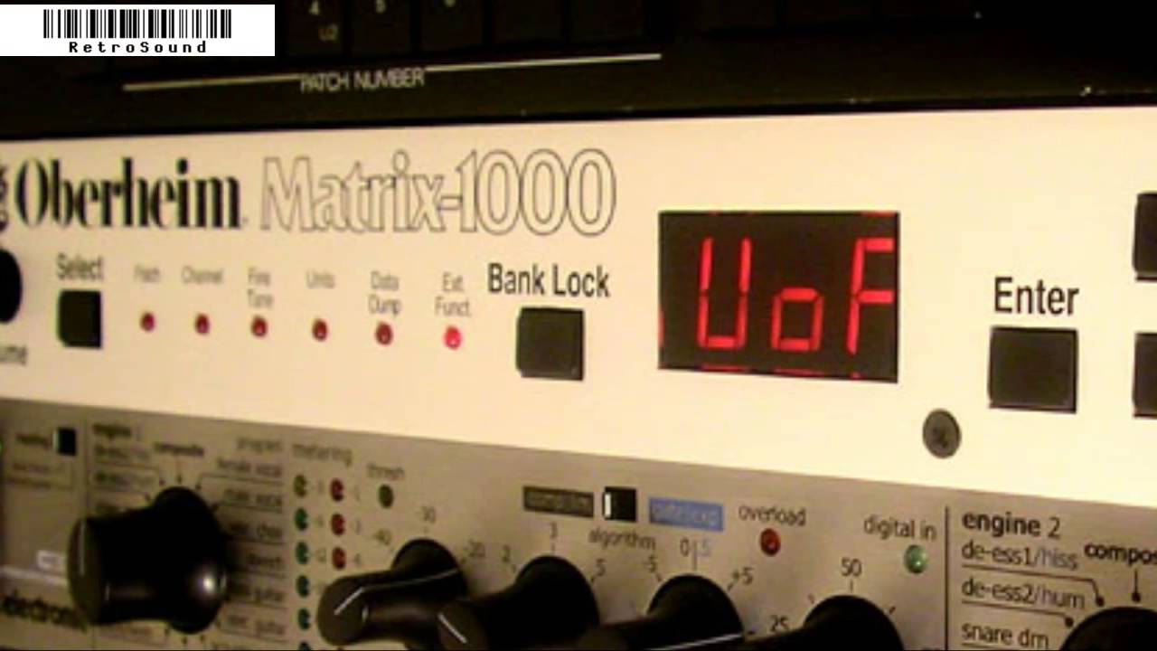 Oberheim Matrix-1000 Vintage Analog Synthesizer (1987)