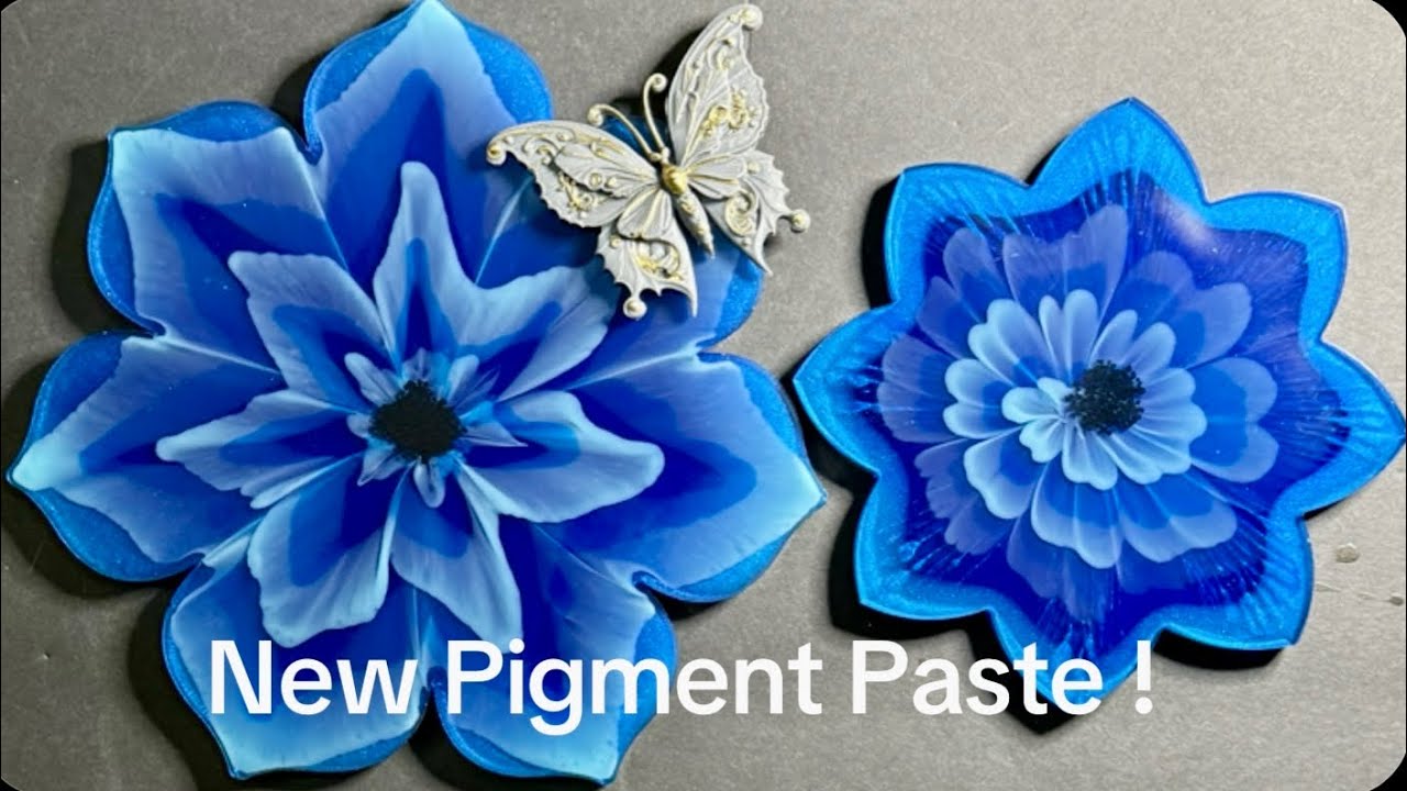 Gorgeous Blooms with NEW Pigment Paste! #letsresin 