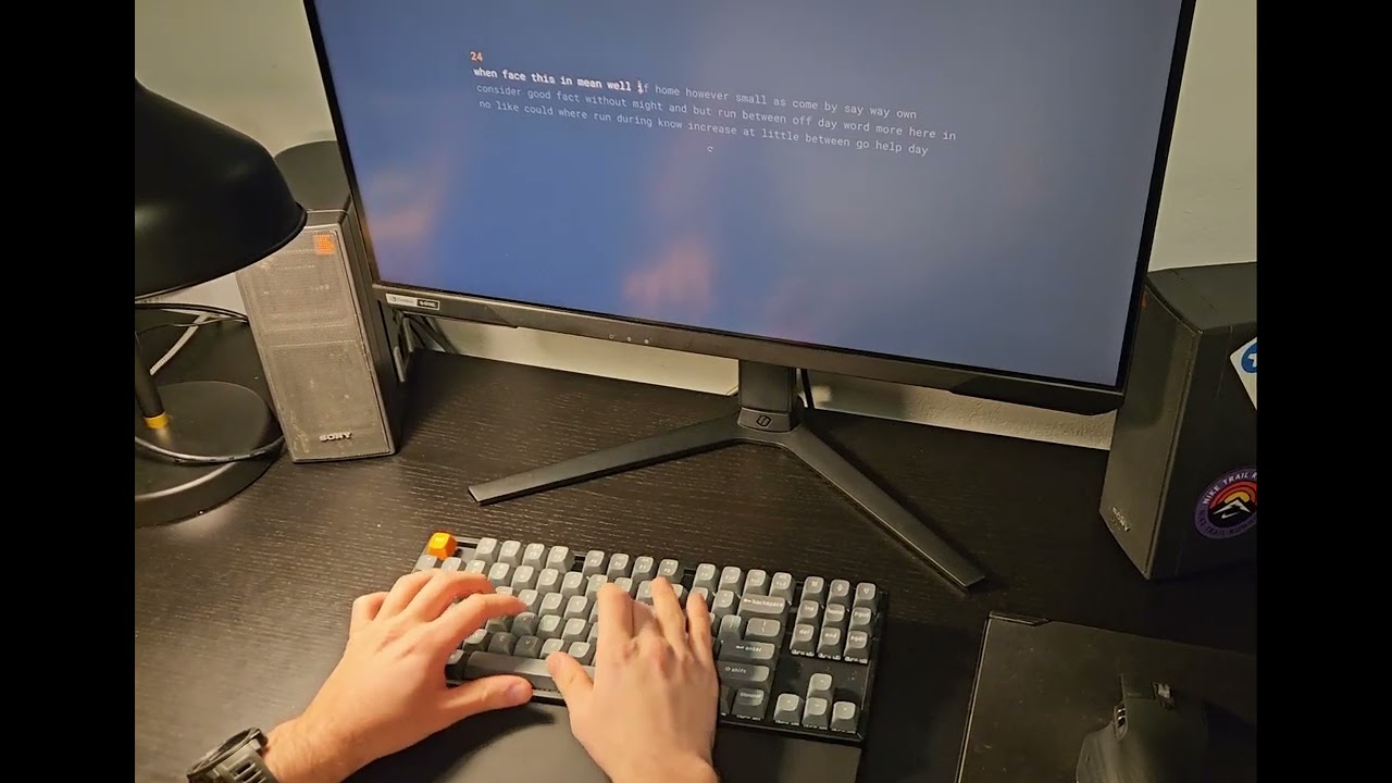 Keychron K8 Max Wireless Mechanical keyboard typing test