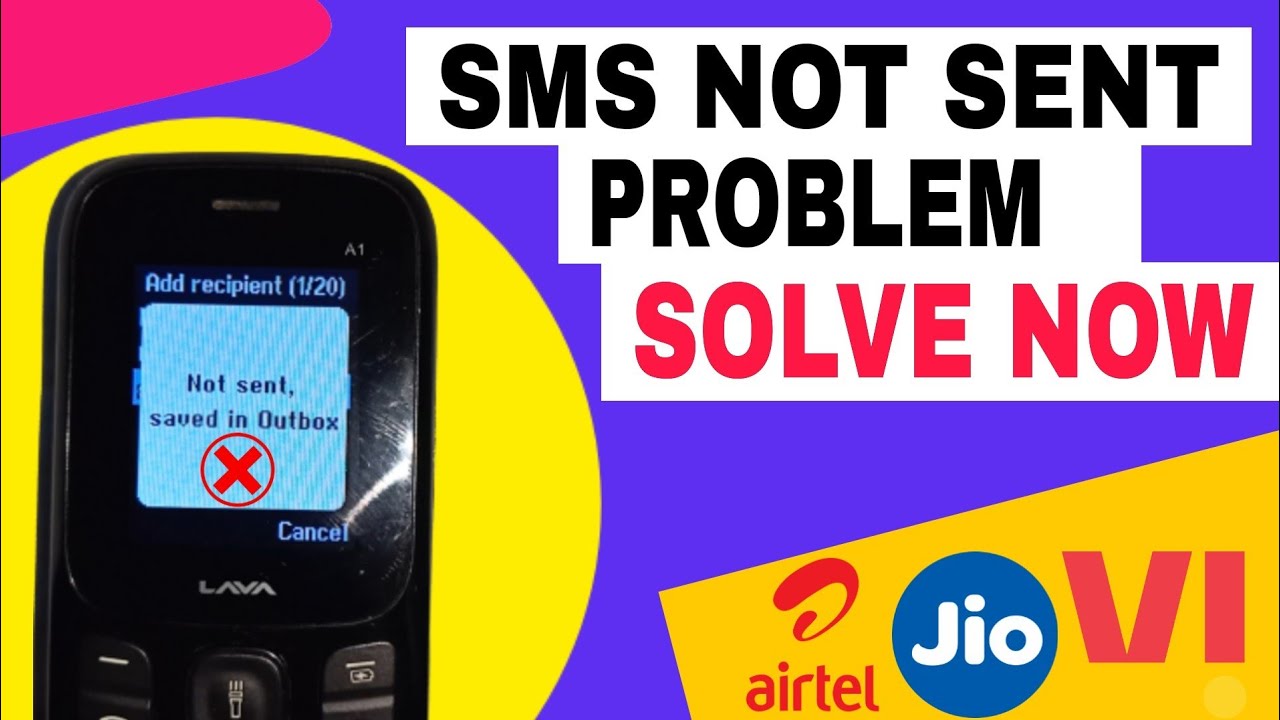 Sms not sending vodafone, jio, airtel sim | How to solve sms not sent in Keypad phone mobile
