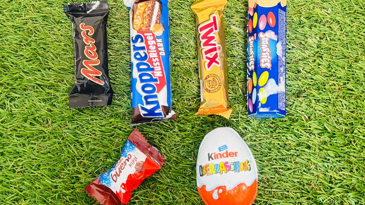Satisfying Chocolate ASMR Unboxing 🍫🍪💝| Mars Knoppers Twix Smarties Kinder Surprise | No Talking