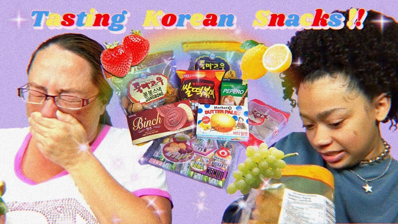 🎶🍬Tasting Korean Snacks !! (with my mom) 🇰🇷🎶