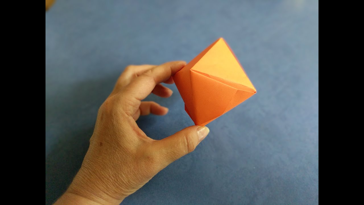 Как сделать октаэдр из бумаги оригами | How to make Octahedron origami