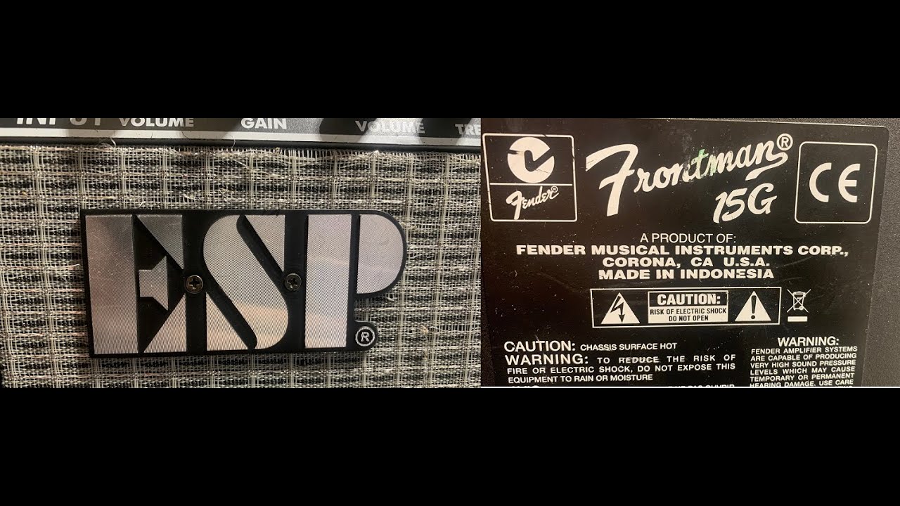 ESP Fender Frontman 15G repair