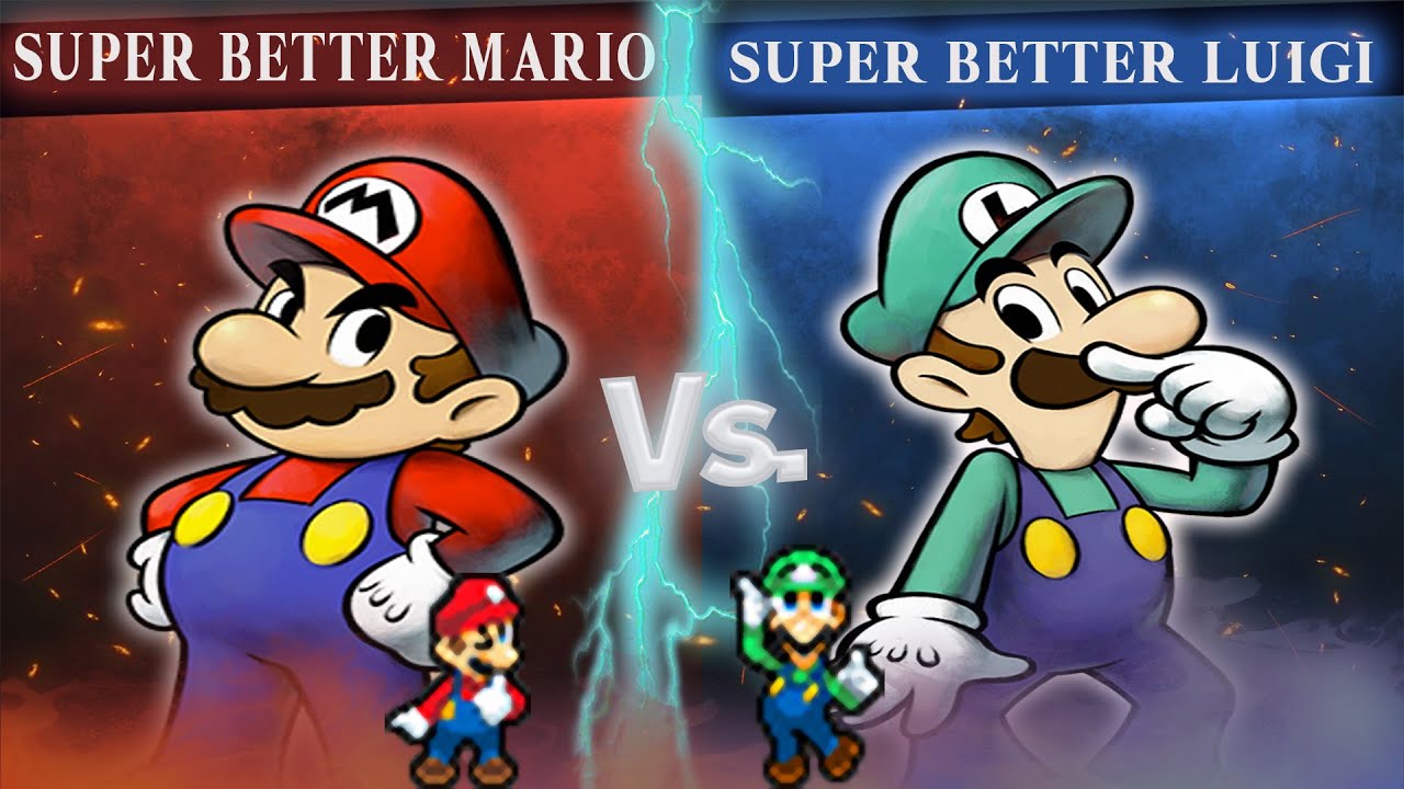 [MUGEN] Super Better Mario vs Super Better Luigi