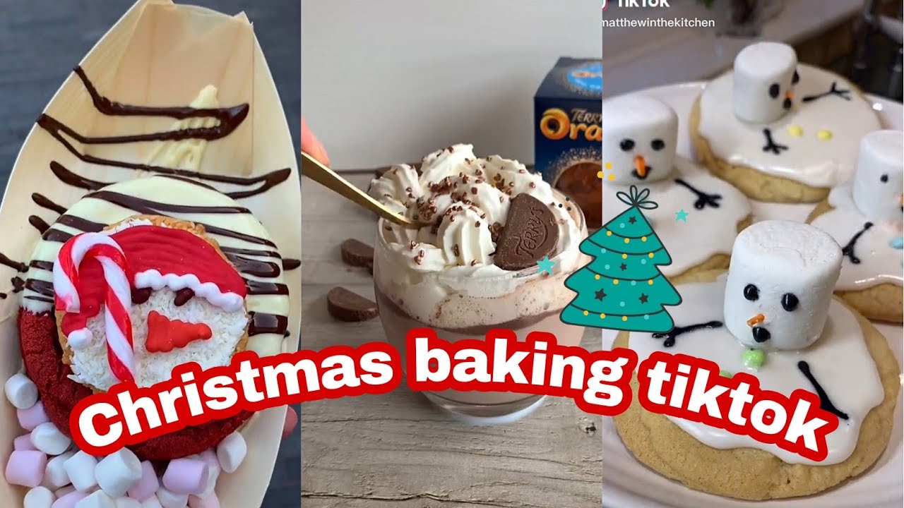 Christmas Baking Tiktok Compilation(hot chocolate,cookies,cupcakes)