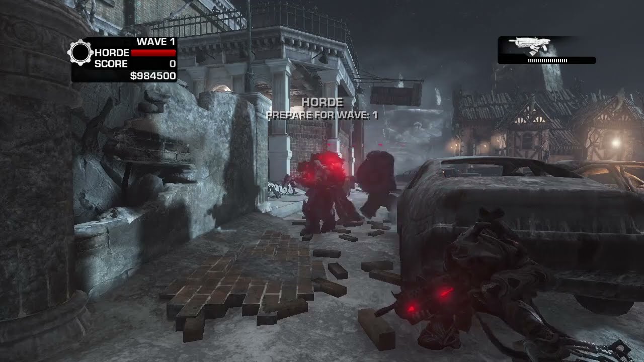 Gears of War 3 PC - Team Locust Vs Lambent Horde - WIP Mod & Hack Horde on Gridlock with Mutators.