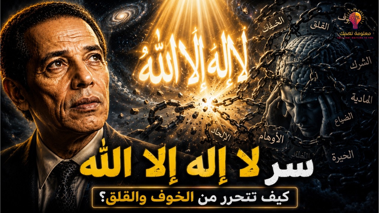 مصطفى محمود | لا إله إلا الله… السر الأعظم للتحرر من الخوف والقلق – العلم والإيمان