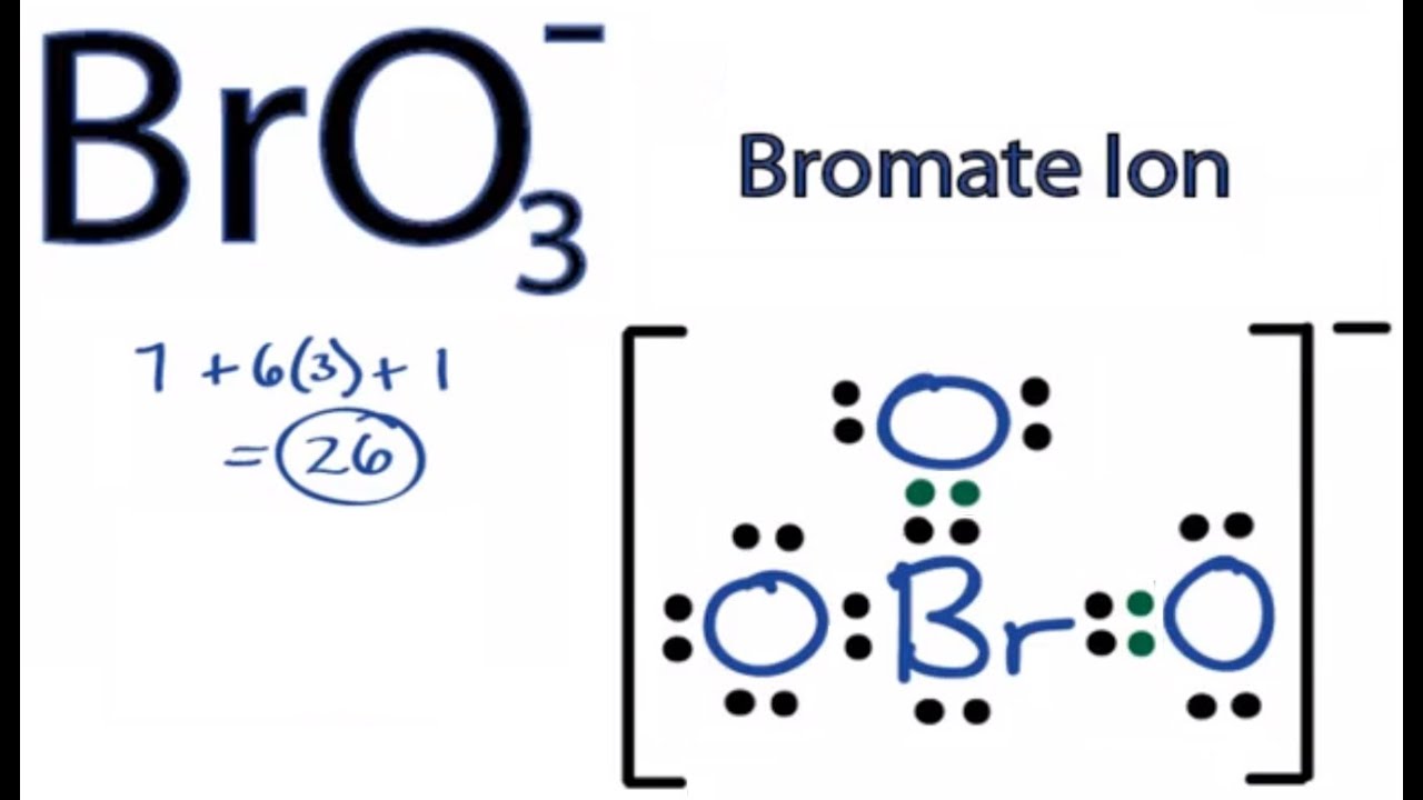 BrO3- Lewis Structure: How to Draw the Lewis Structure for BrO3-