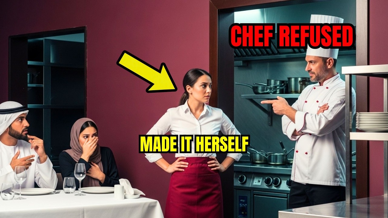 Chef REFUSED to cook for Arab billionaire's allergic wife - waitress went in & made the dish HERSELF