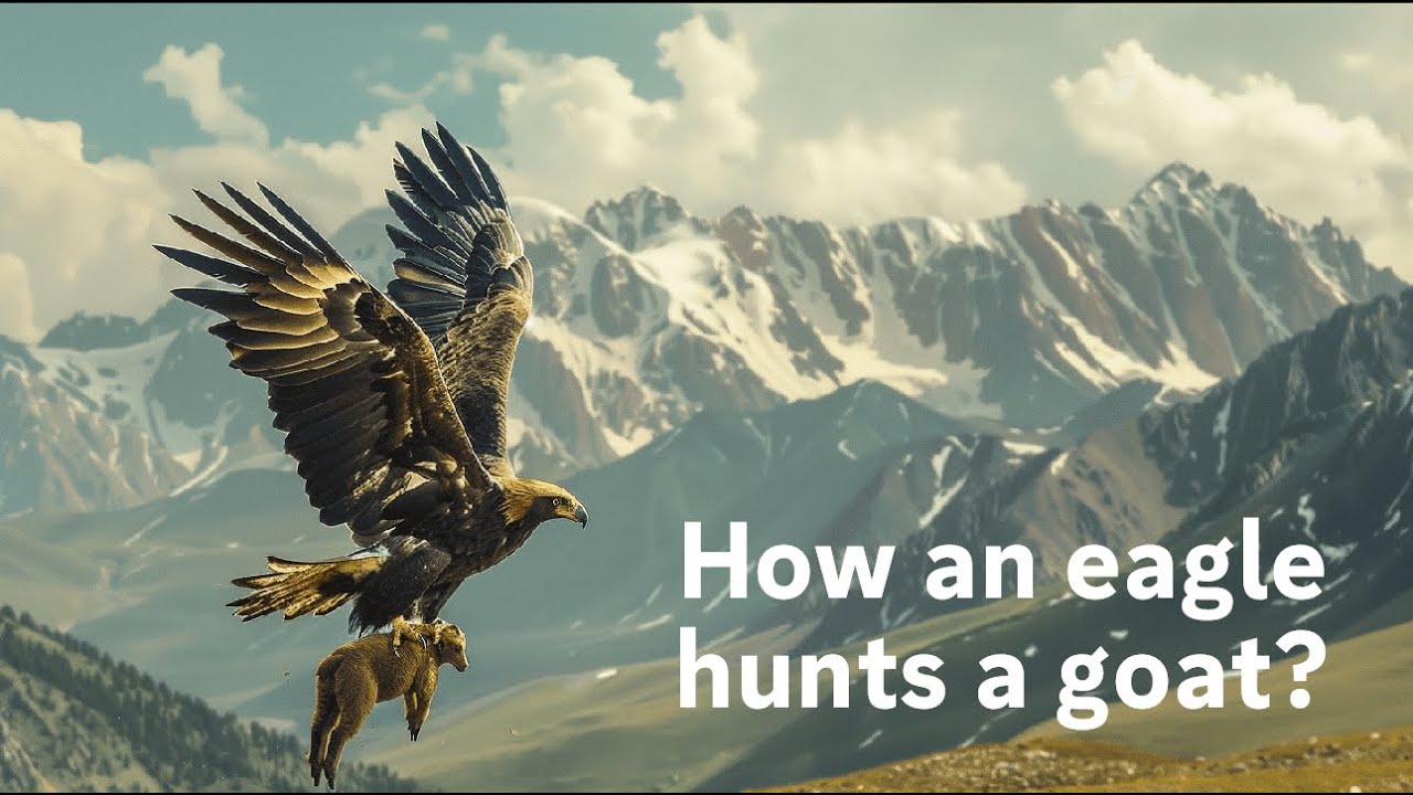 Eagle attacks a mountain goat! #animals #nature #wildlife #documentary