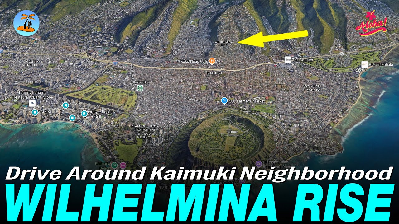 Wilhelmina Rise | KAIMUKI NEIGHBORHOOD | Honolulu, Oahu, USA 🌴 Hawaii John