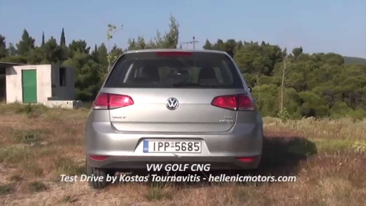 VW GOLF CNG  test drive by Kostas Tournavitis - hellenicmotors.com