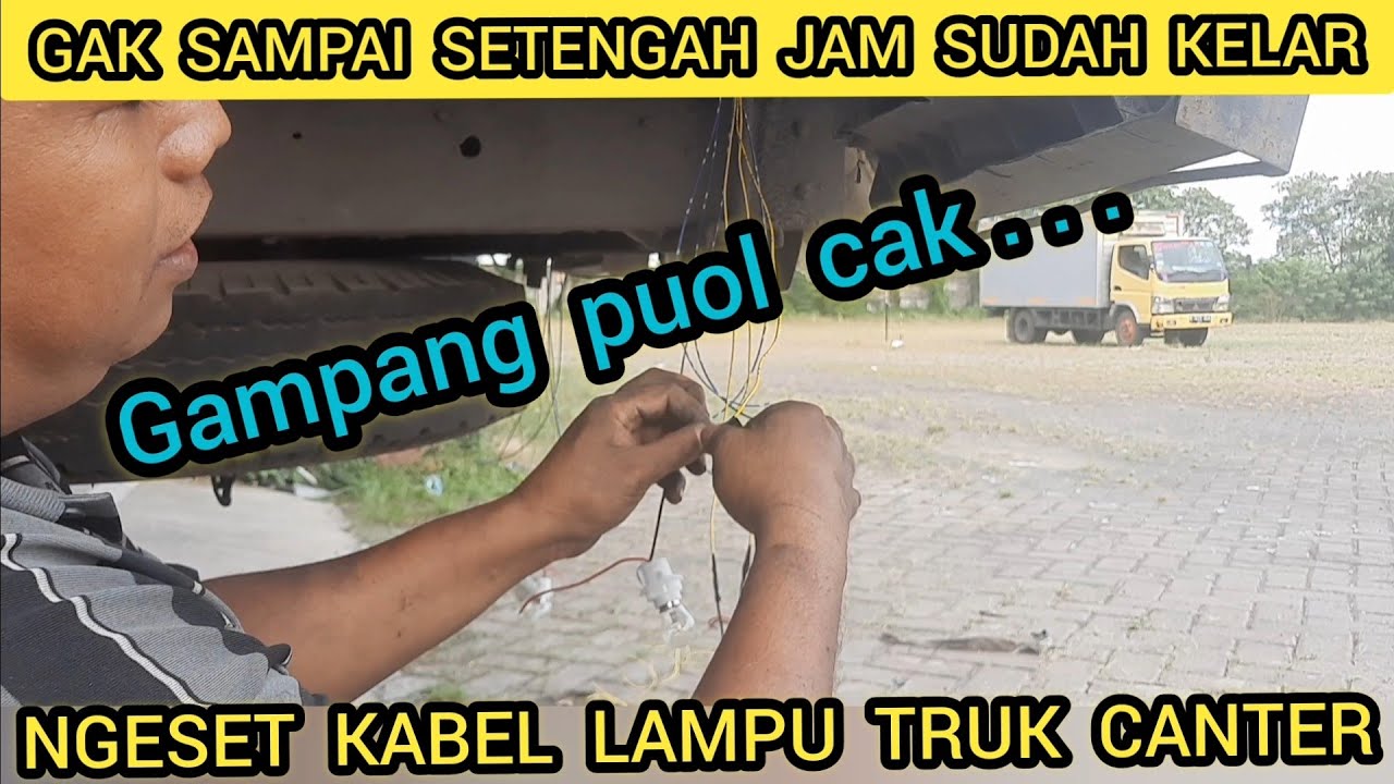 SET  KABEL LAMPU (sangat mudah)mobil canter