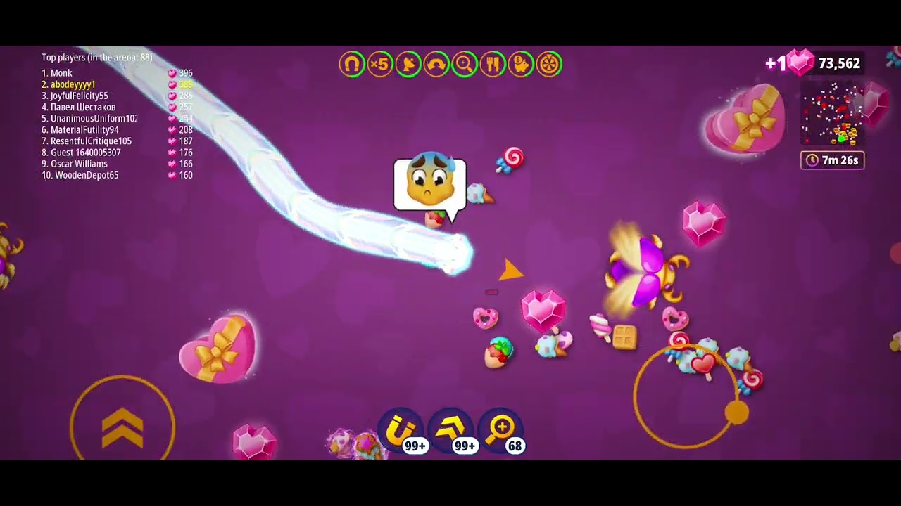 Heart Event in worms zone 