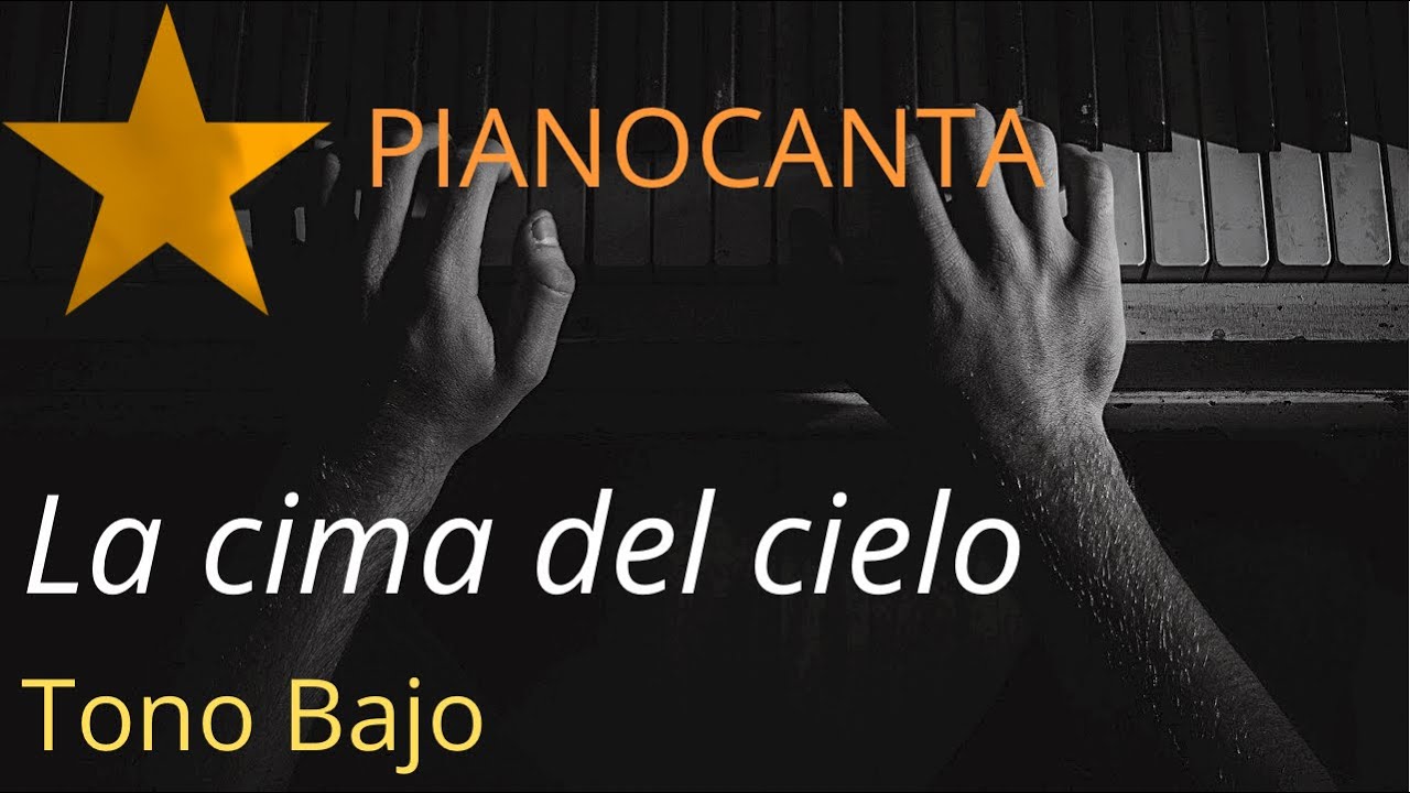 Ricardo Montaner - Cima del cielo (Tono Bajo - Re Mayor) Tema exclusivo para miembros canal