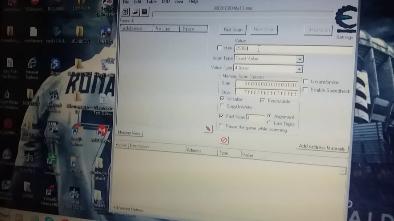 How to hack FIfa 13 with cheat engine!?